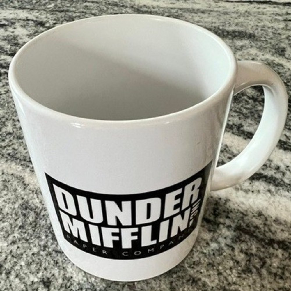 Dunder Mifflin Coffee Mug Unisex OS White Worlds Best Boss The Office TV Show